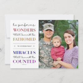 Undrar och Miracles julfotopapper - Helgdag Julkort