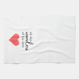 Undrar om hans Kärlek Kitchen Towel Kökshandduk