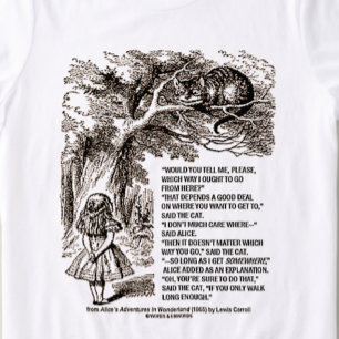 Undrar vilket sätt jag ska gå och citera tee shirt