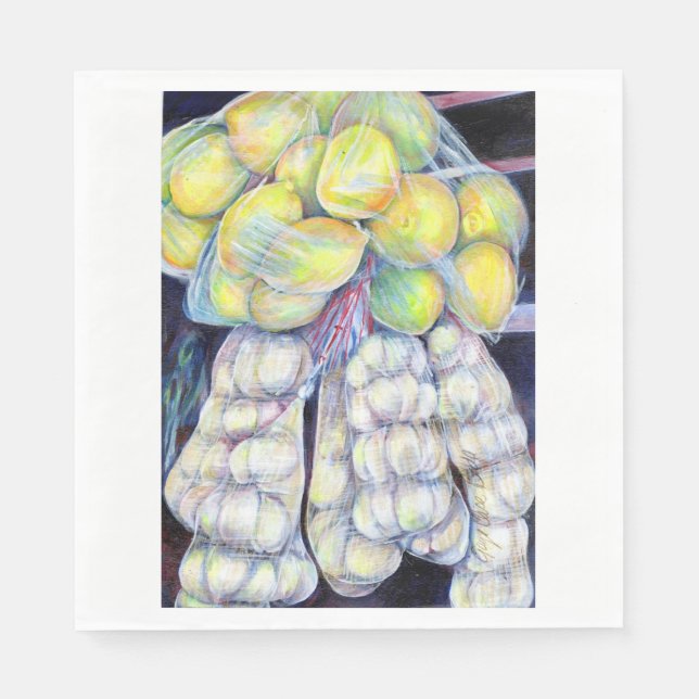 Undrarna på Blöt Markets, Singapore Pappersservett (Framsidan)