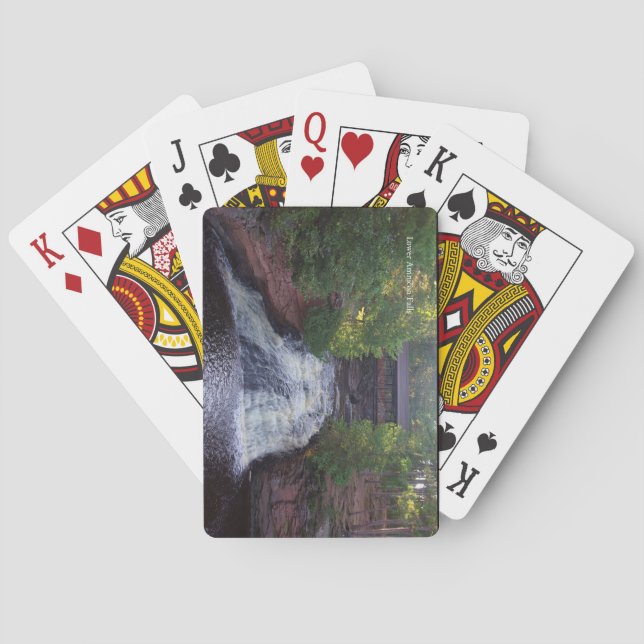 Undre Amnicon Falls-kort Casinokort (Baksidan)