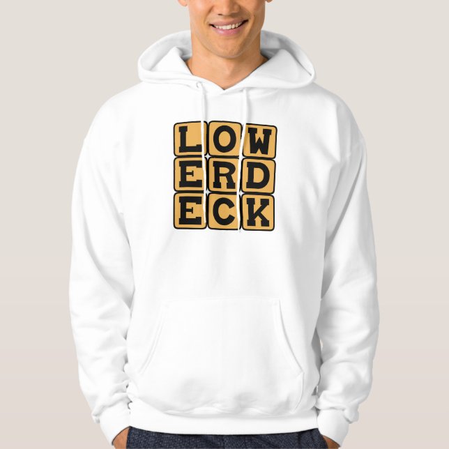 Undre däck, alternativ för sittplatskarta hoodie (Framsida)