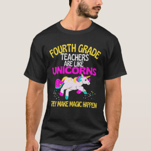 Undre Klass Unicorn-läraren är magisk, lärare T Shirt