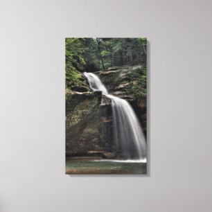 Undre murar, gamlmans grotta, hocking Backe, Ohio Canvastryck