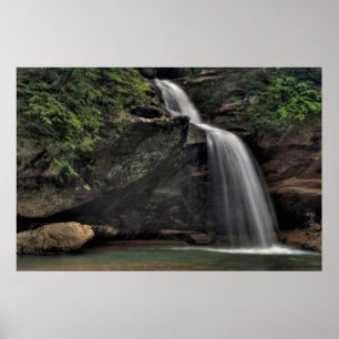 Undre murar, gamlmans grotta, hocking Backe, Ohio Poster