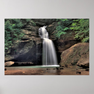Undre murar, gamlmans grotta, hocking Backe, Ohio Poster
