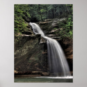 Undre murar, gamlmans grotta, hocking Backe, Ohio Poster