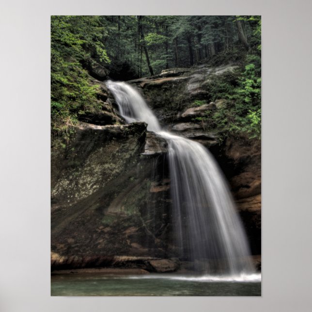 Undre murar, gamlmans grotta, hocking Backe, Ohio Poster (Framsidan)