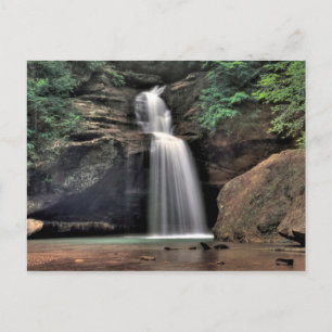 Undre murar, gamlmans grotta, hocking Backe, Ohio Vykort