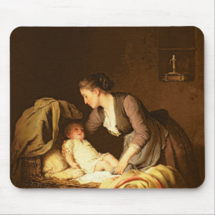 Undressing av babyen, 1880 musmatta