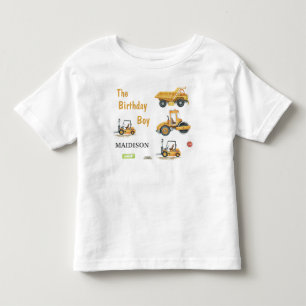 Unds Construction Birthday Boy Småbarn T Shirt