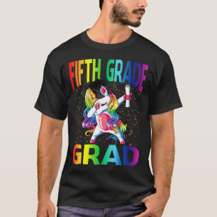Unds Funny Studenten Femte Klass Grad Unicorn T Shirt