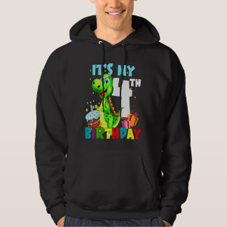 Unds min 4e födelsedagen Boys Lycklig 4 år gammal  Hoodie