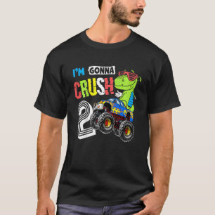 Unds Monster Lastbil 2:a födelsedag 2 år gammal fö T Shirt