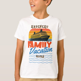 Unds Sunset Family Cruise Orange PERSONALIZE T Shirt