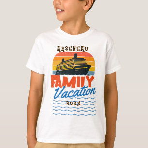 Unds Sunset Family Cruise Orange PERSONALIZE T Shirt
