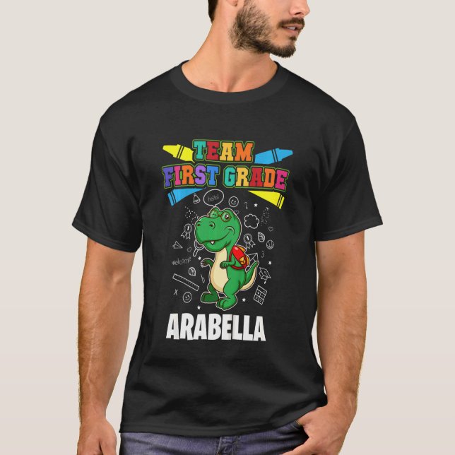 Unds Team First Klass Arabella Personlig T Shirt (Framsida)