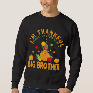 Unds Thanksgiving Baby, anmälan Big Brother Lång Ärmad Tröja
