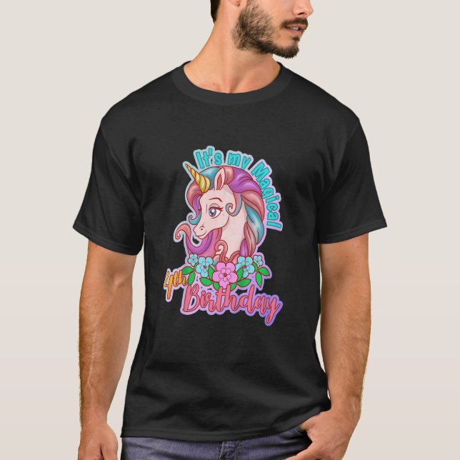 Unds Unicorn Magic Horse Girl Birthday I A T Shirt (Framsida)