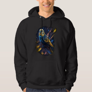 Undulat Rymden Undulat Undulat Fågel Hoodie