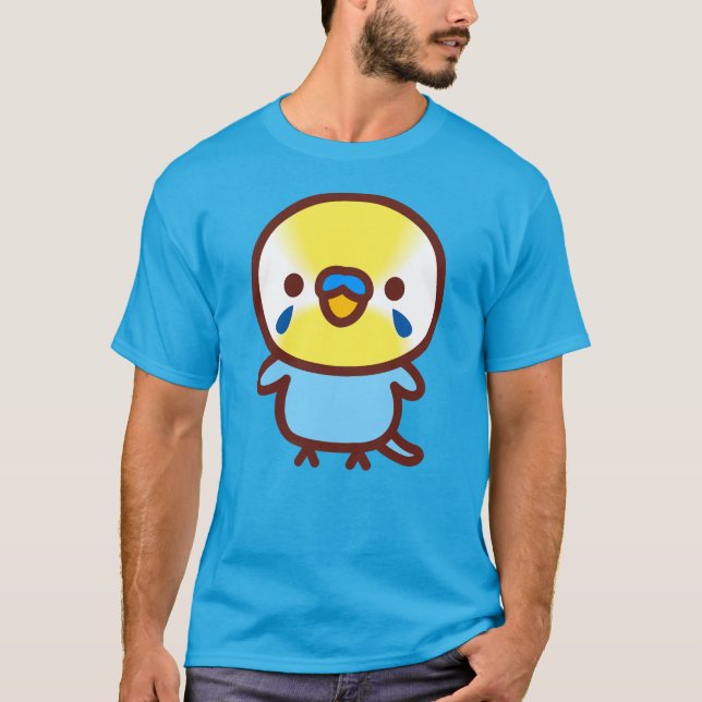 Undulaten / Pastell regnbåge hane T Shirt (Framsida)