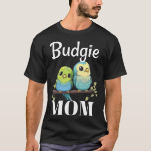 Undulatmamma Undulat Liten papegoja Fågel 103 T Shirt