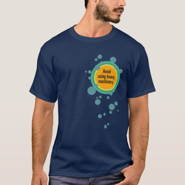 Undvik att använda tunga maskiner Radial Bubble Gf T Shirt (Framsida)