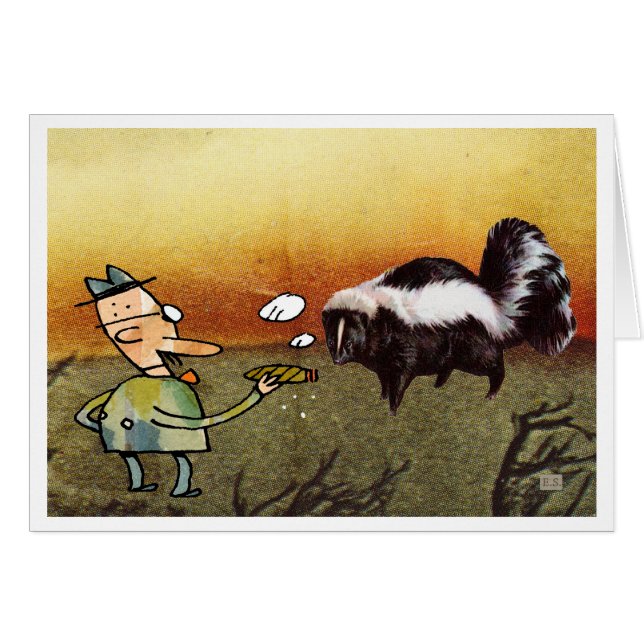 Undvik billiga cigarrer hälsningskort (Framsidan Horizontal)