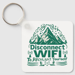 Undvik den digitala återkopplingen till naturen nyckelring