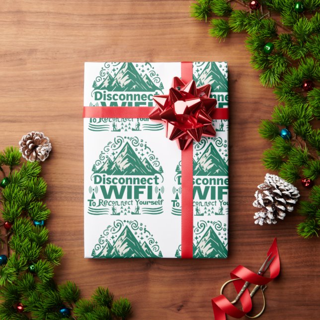 Undvik den digitala återkopplingen till naturen presentpapper (Julgåva)