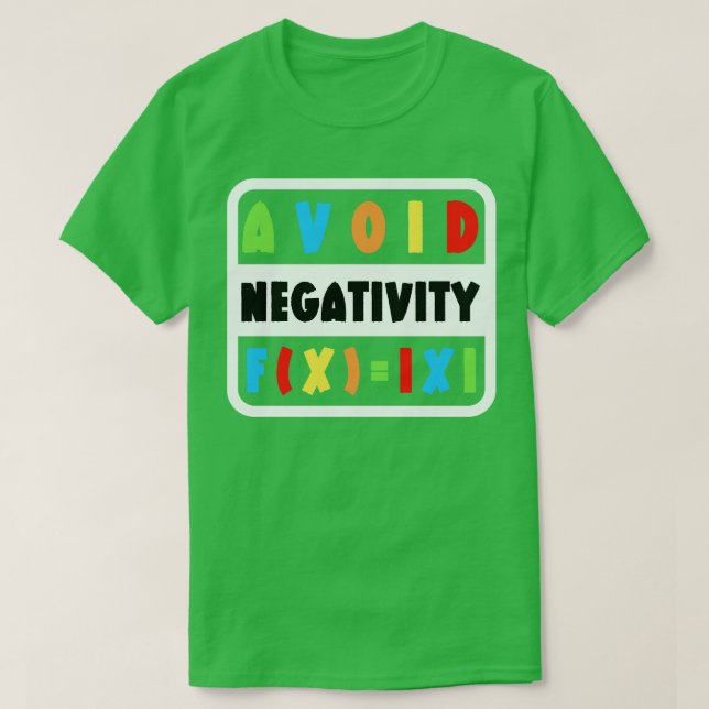 Undvik negativ aktivitet på Math 12 T Shirt (Design framsida)