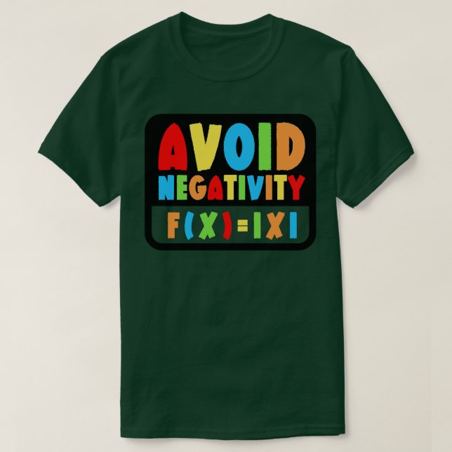 Undvik negativ aktivitet på Math 24 T Shirt (Design framsida)