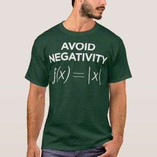 Undvik negativ matematikekvation från en underlig t shirt