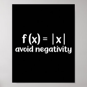 Undvik negativ matematikens motivation poster