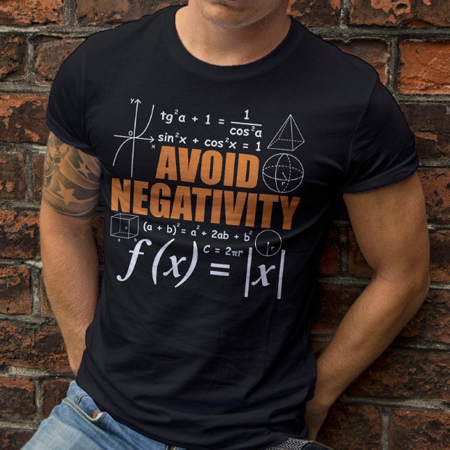 Undvik negativ påverkan på matematiklärare i matem t shirt (Skapare uppladdad)