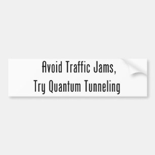 Undvik trafikstockningar, försökQuantum att grä Bildekal