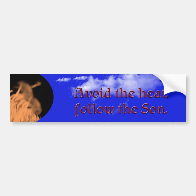 Undvik värma - bildekal (Framsidan)