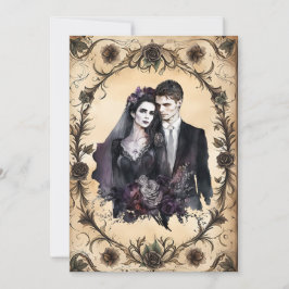 Undvika Kärlek Gothic Bröllop Inbjudningar