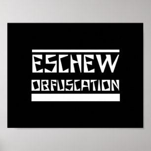 Undvika Obfuscation Poster