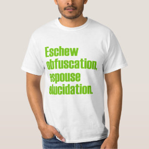 Undvika Obfuscation värderar T-tröja T Shirt