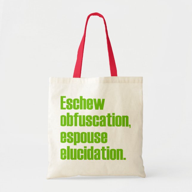Undvika Obfuscationtote bags Tygkasse (Framsidan)