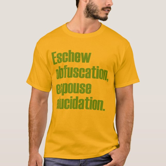 Undvika ObfuscationvuxenT-tröja T-shirt (Framsida)