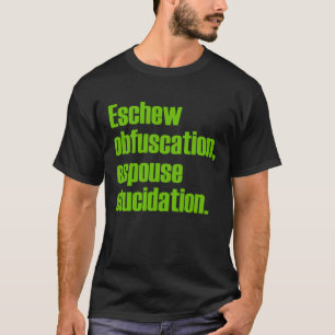 Undvika T-tröja för Obfuscationvuxensvarten T-shirt