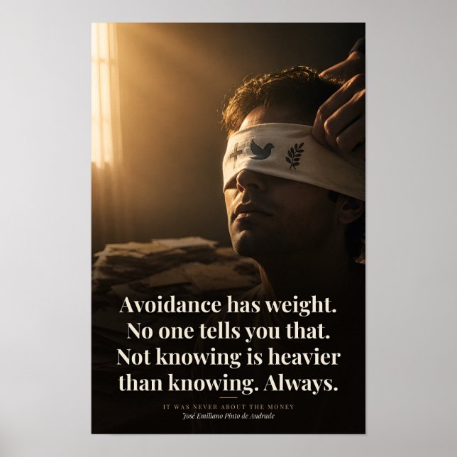 Undvikande Har Vikt Bokcitat Konst Poster (Framsidan)