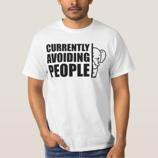 Undviker För Närvarande Människor Minimalistisk In T Shirt