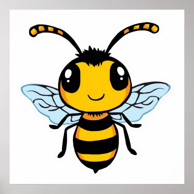Une abeille souriante poster (Framsidan)