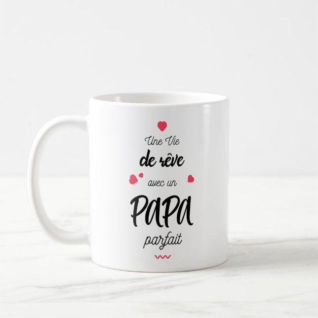 Une année de rêve avec un papa parfait kaffemugg (Vänster)