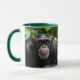 Une bonne tête de chimpanzé. mugg
