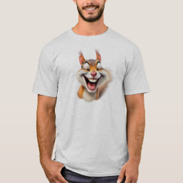 Une caricature d'écureuil mort de rire. t shirt
