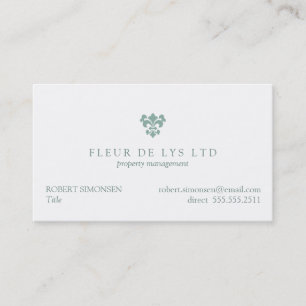 Une Fleur de Lis Visitkort